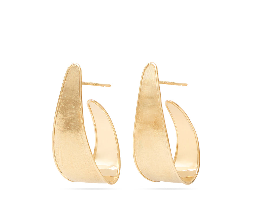 Lunaria Medium Graduated Hoops in 18k Yellow Gold