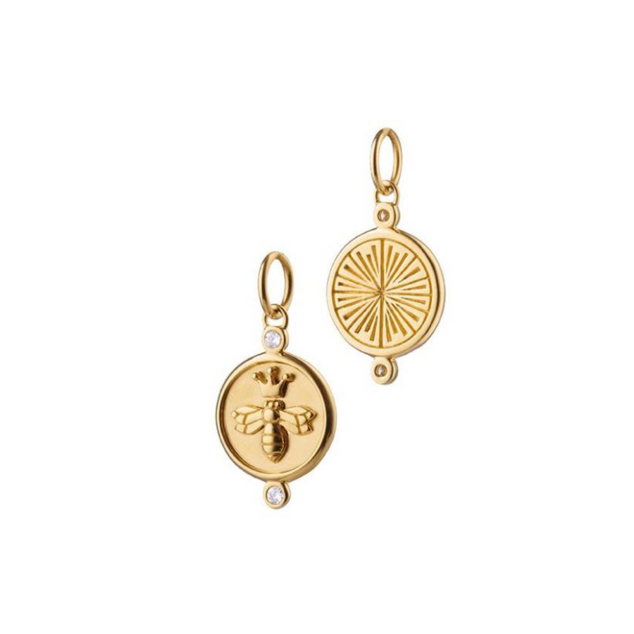 Diamond Charm in 18K Yellow Gold