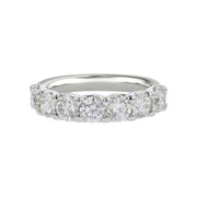 18K White Gold Diamond Wedding Band