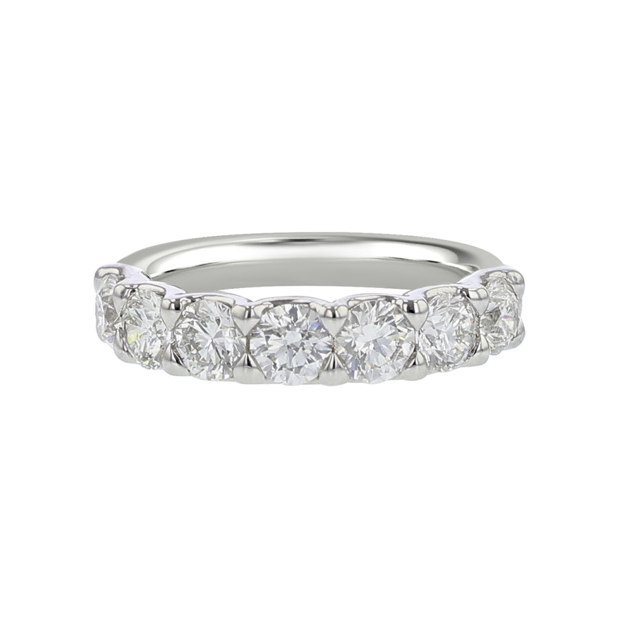 18K White Gold Diamond Wedding Band