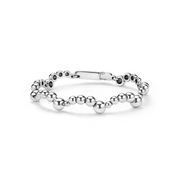 Caviar Bubbly 7mm Cuff Bracelet in Sterling Silver, 7"