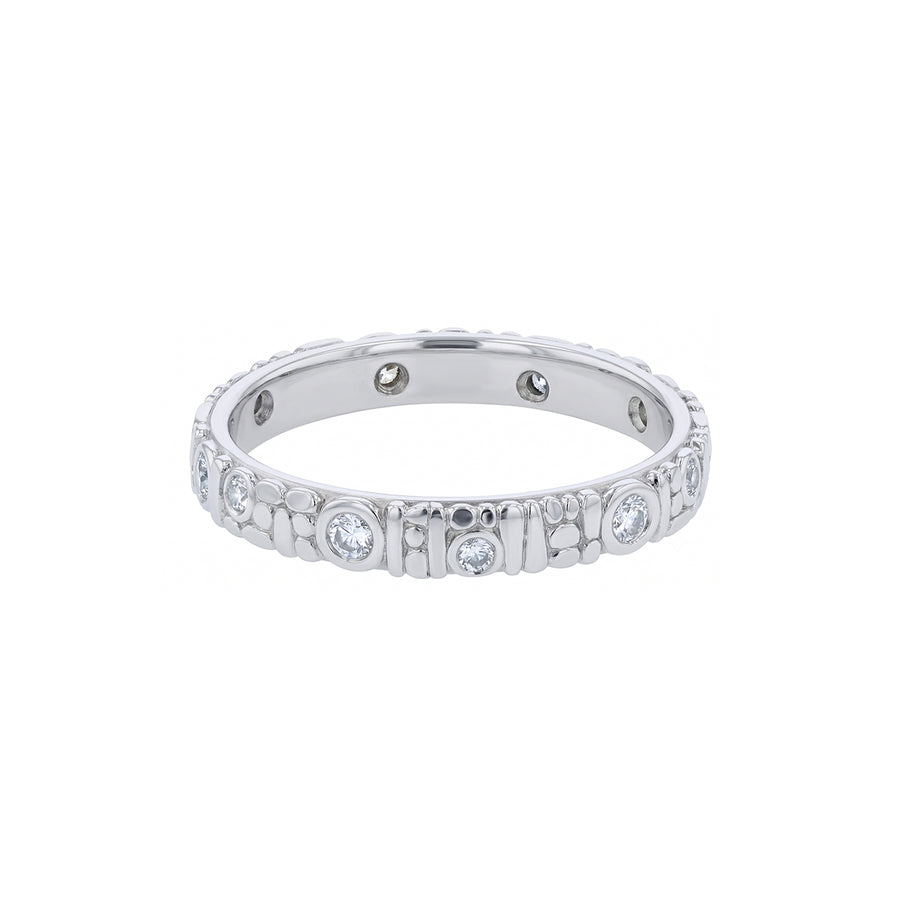 Alex Sepkus 0.22ct Diamond Wedding Band in Platinum, size 9.5