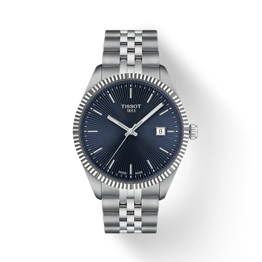 40mm Ballade Quartz Watch with Blue Dial in Stainless Steel, Bracelet