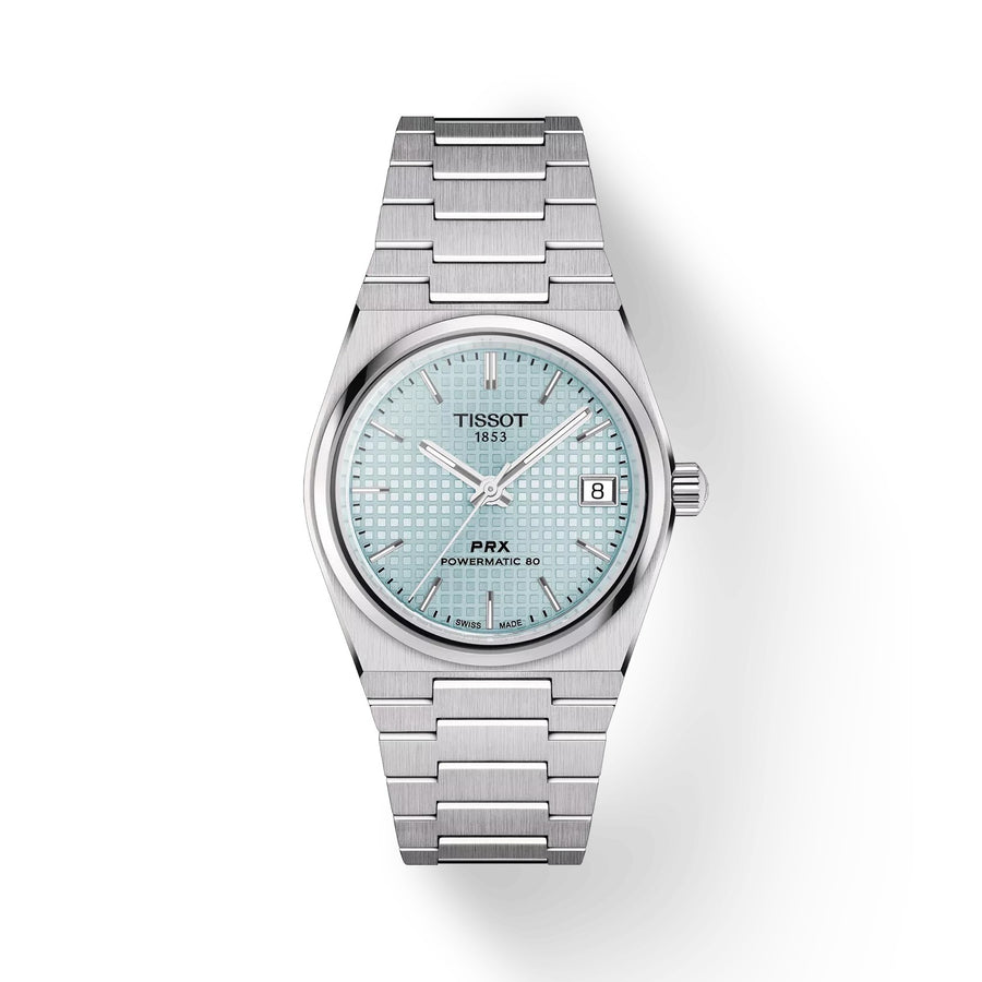 35mm PRX Powermatic 80 Watch with Ice Blue Dial in Stainless Steel, Bracelet