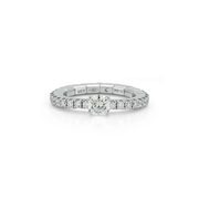 1.34ct Diamond Stretch Ring in 18K White Gold