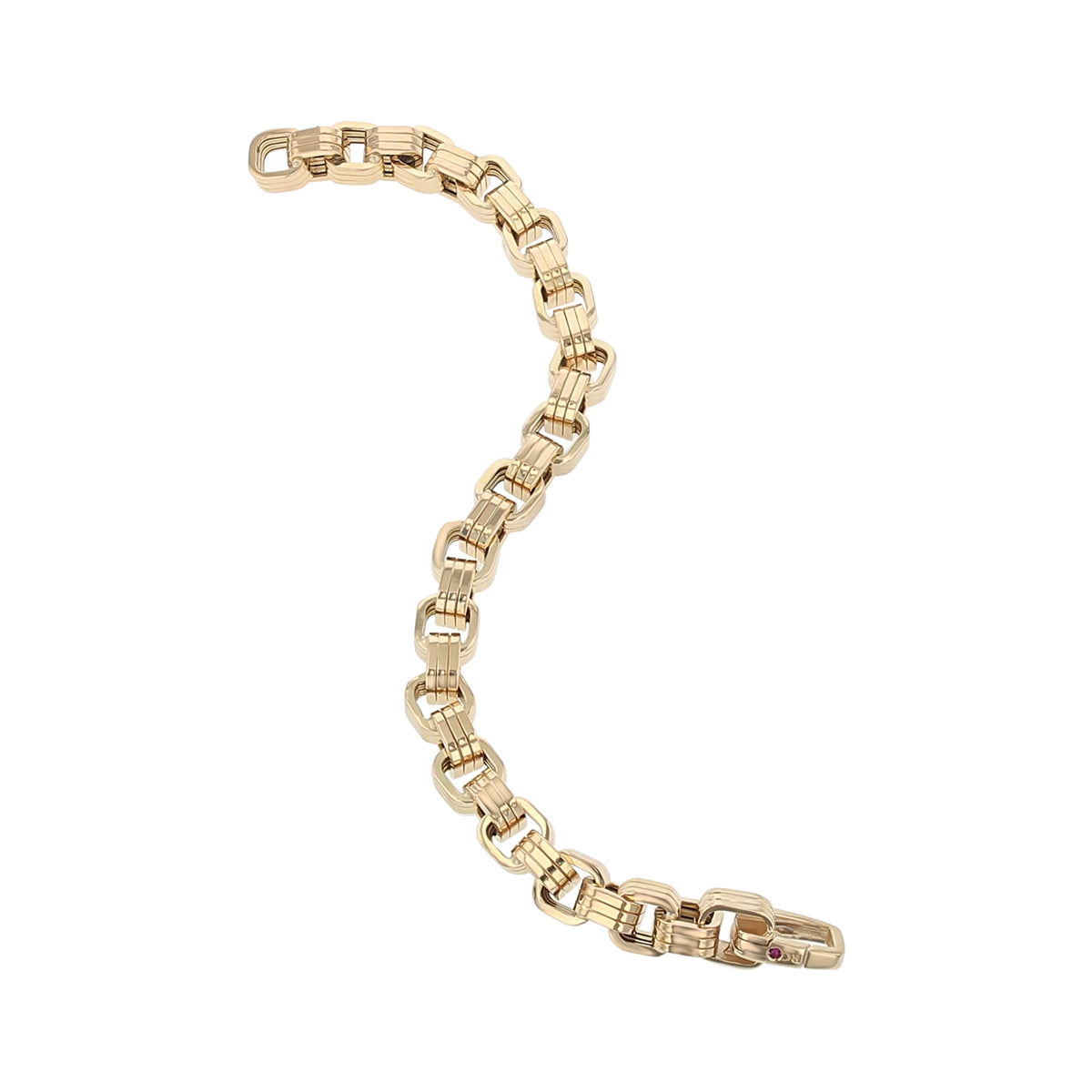 Box Chain Link Bracelet in 18K Yellow Gold, 7.5in