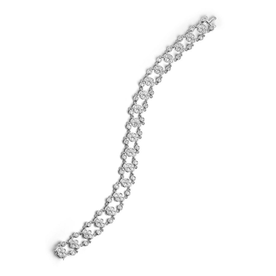 3.11ct Diamond Lace Bracelet in Platinum, 7"