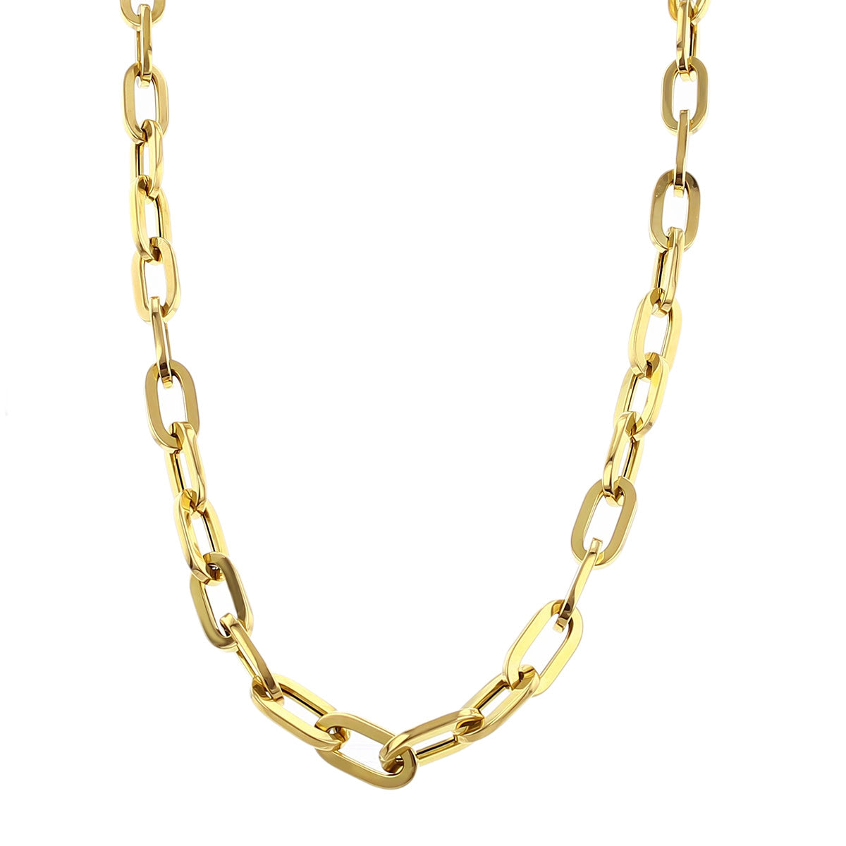 Oro Classic Collar Link Necklace in 18K Yellow Gold, 34in