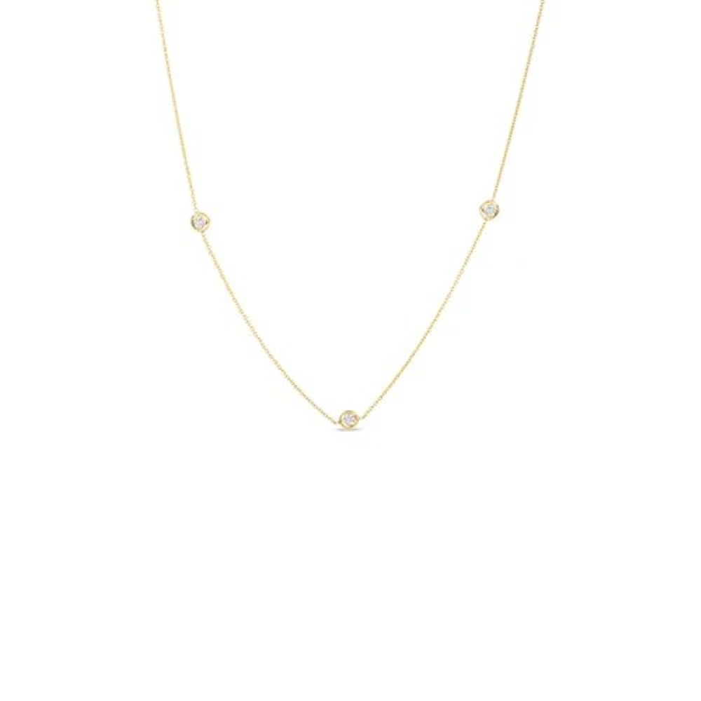 Diamonds by the Inch Diamond Station Necklace in 18K Yellow Gold, 18in