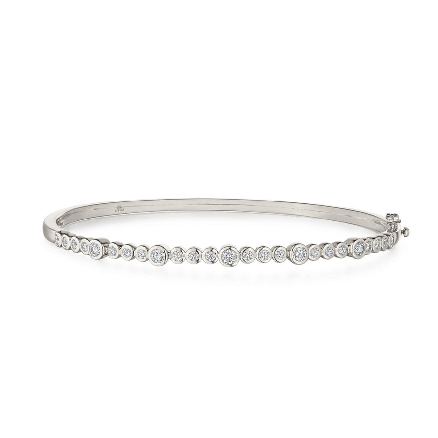 Portofino Confetti 0.73ct Diamond Bangle Bracelet in 18K White Gold