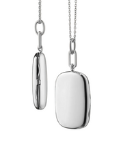 Slim Jane Locket in Sterling Silver, 22"