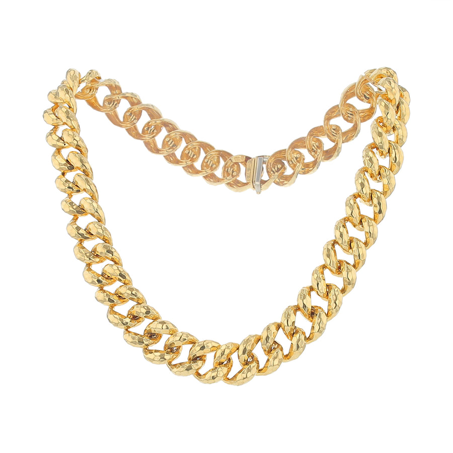Henry Dunay Hammered Link Necklace in 18K Yellow Gold, 17in