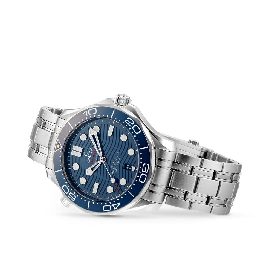 42mm Seamaster Diver 300M Watch with Blue Dial in Stainless Steel, Bracelet