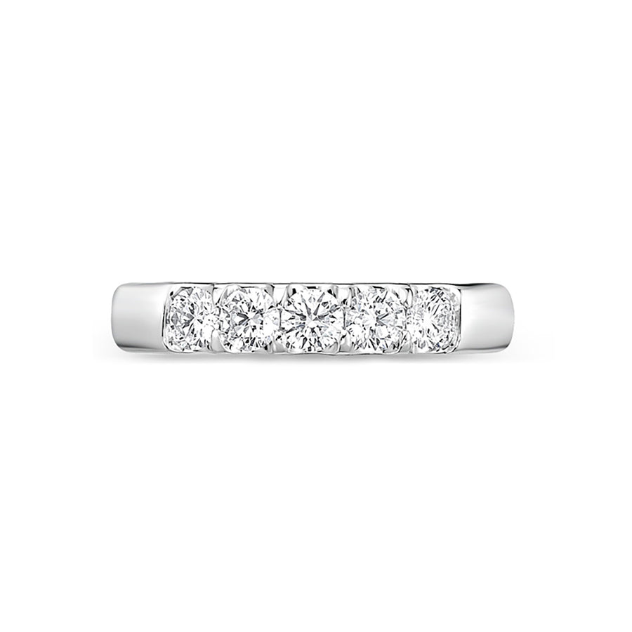 18K White Gold 0.78ct Round Diamond Odessa Band