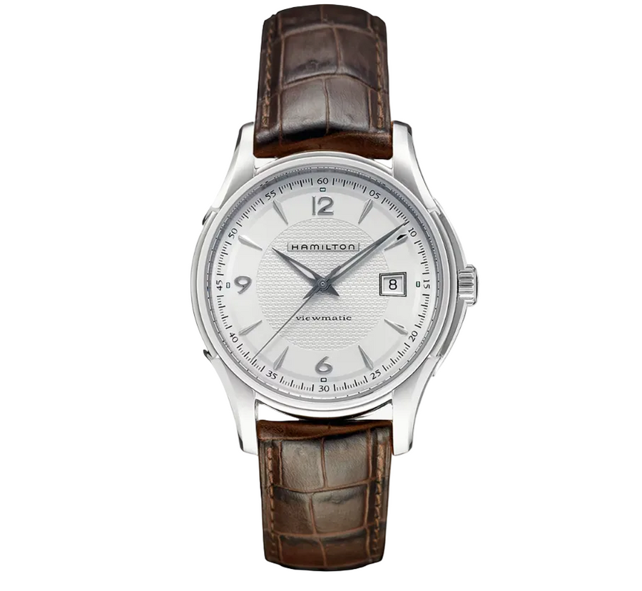 40mm Jazzmaster Viewmatic Automatic Watch with Silver Dial in Stainless Steel, Strap
