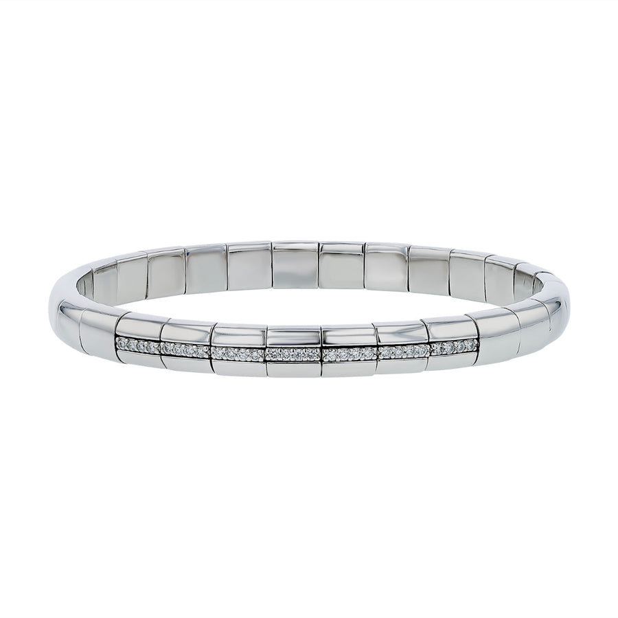 Pura 0.26ct Diamond Stretch Bracelet in 18K White Gold