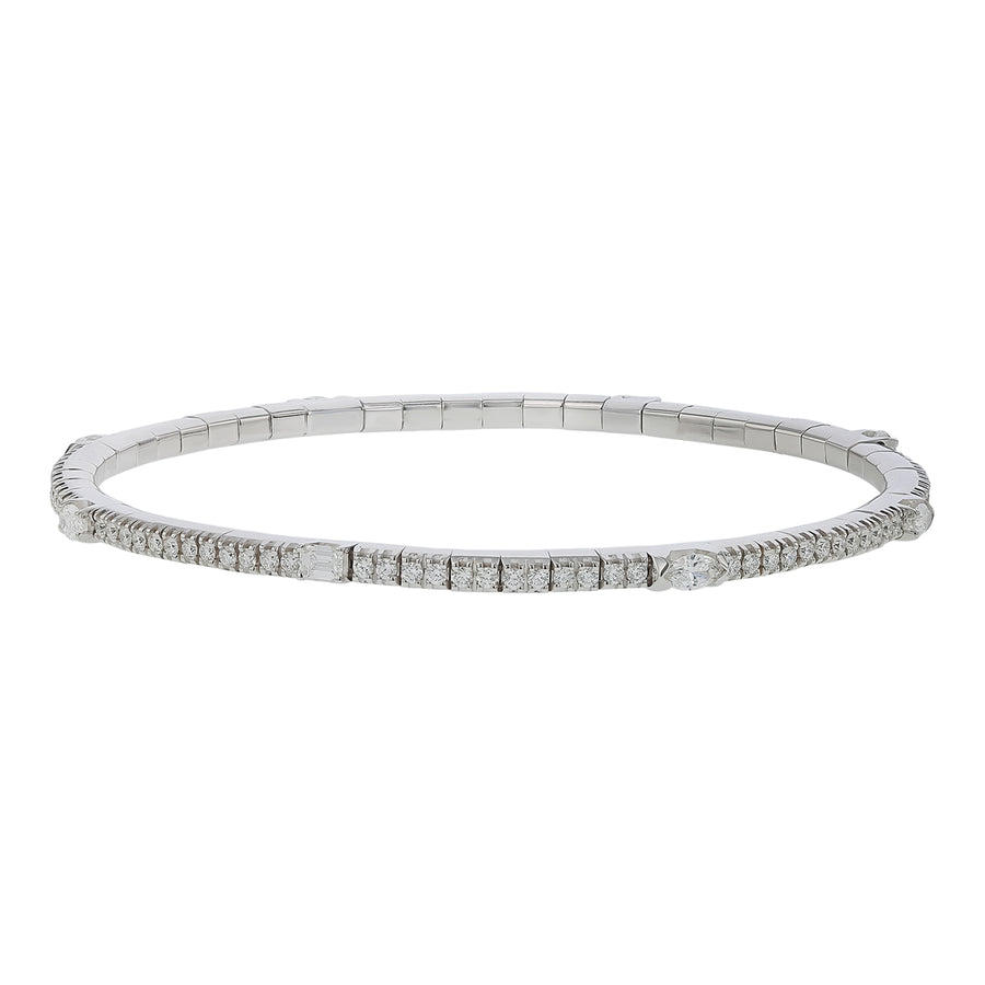 1.67ct Diamond Tennis Bracelet in 18K White Gold
