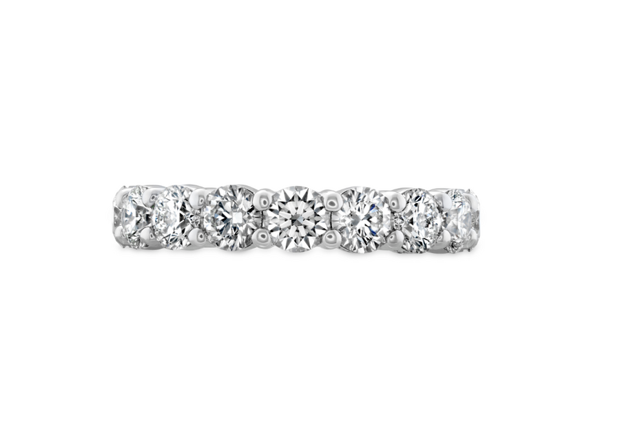 Signature 2.00-2.15ct Diamond 11-Stone Band in 18K White Gold, size 6.5
