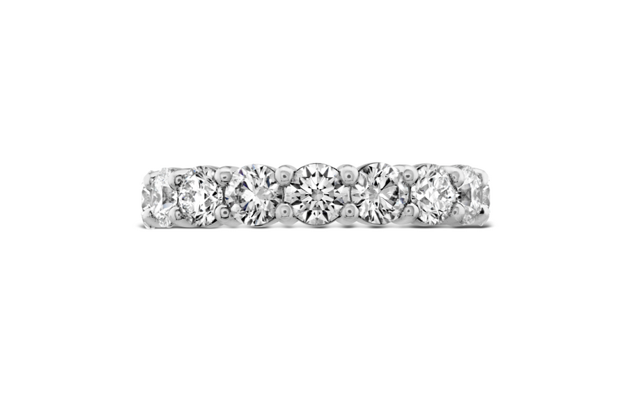 Signature 6.50-6.75ct Diamond Eternity Band in 18K White Gold, size 6.5