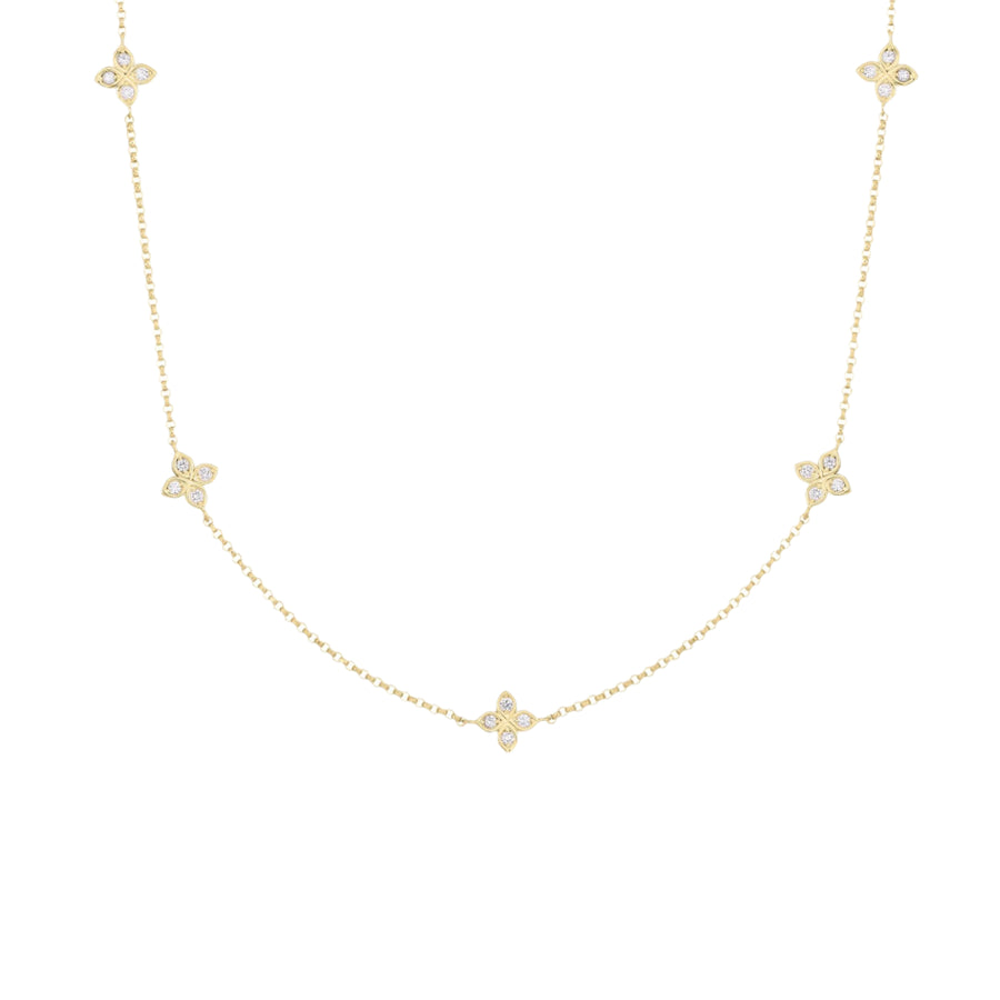 Love by the Inch 0.22ct Diamond Necklace in 18K Yellow Gold, 14-17" chain