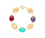 Lunaria Mixed Stone Bracelet in 18K Yellow Gold, 7.25"