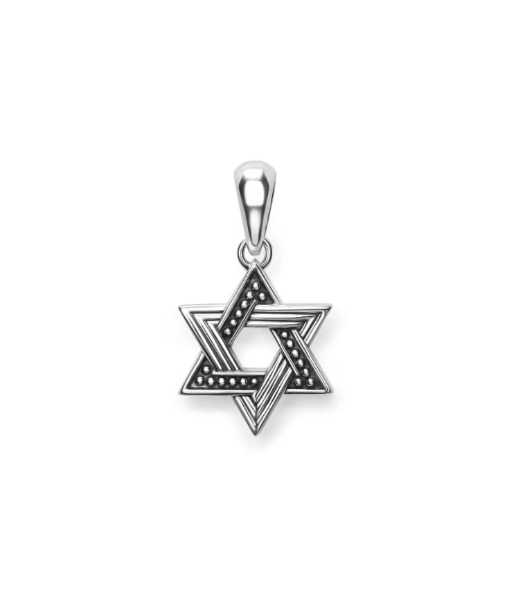 Anthem Star of David Amulet Pendant in Sterling Silver, without chain