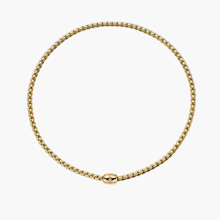 EKA Diamond Necklace in 18K Yellow Gold, 16in