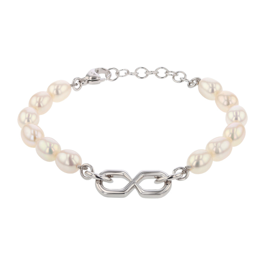 Pearl Strand Bracelet in Sterling Silver, 7.5in