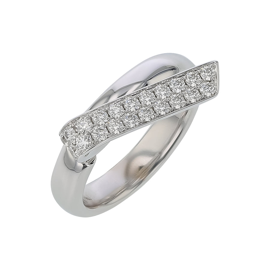 INSIDE/OUT 0.38-0.49ct Diamond Flip Ring in 18K White Gold, Size 6.5