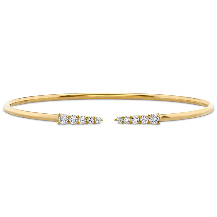 Identity Diamond Bangle in 18K Yellow Gold, Large