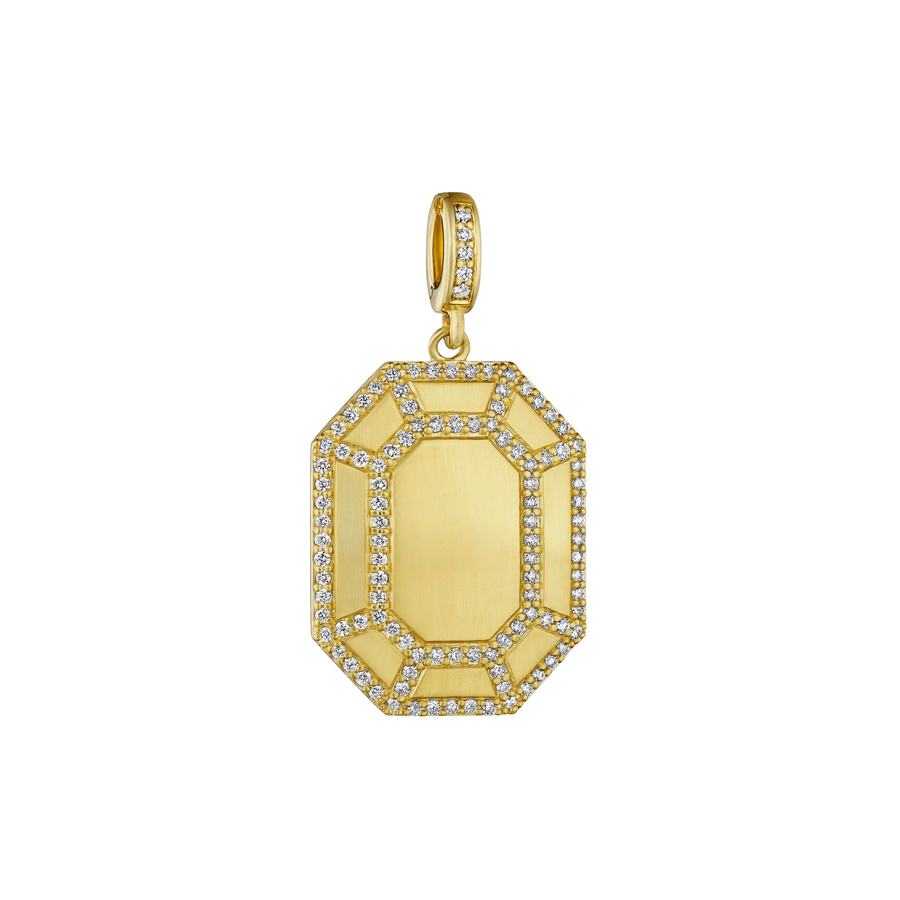 Art Deco 0.51ct Diamond Pendant in 18K Yellow Gold