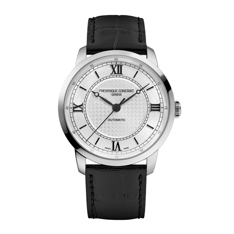 38.5mm Classics Premiere Watch with Silver Dial in Stainless Steel, Strap