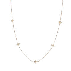 Love by the Inch 0.22ct Diamond Necklace in 18K Rose Gold