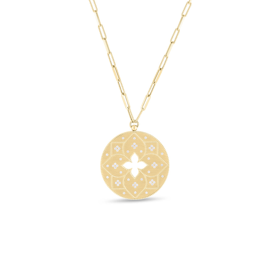 Venetian Princess 0.09ct Diamond Pendant in 18K Yellow Gold, without chain