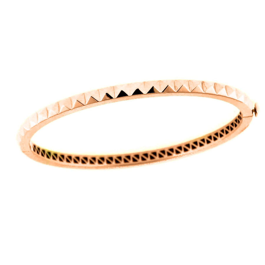 Obelisco 48x58mm Bangle Bracelet in 18K Rose Gold