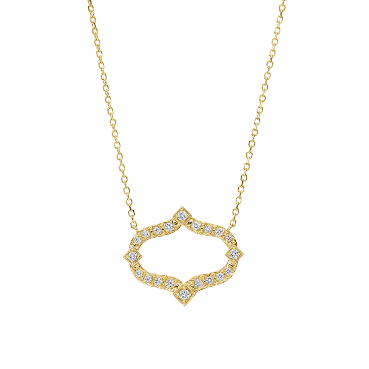 Secret Garden 0.46ct Diamond Necklace in 18K Yellow Gold, 16inch