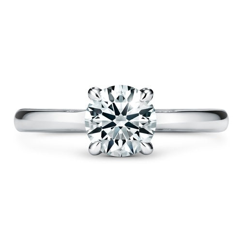 Vela 1.03ct Round Brilliant Diamond Solitaire Ring in Platinum, Size 6.5