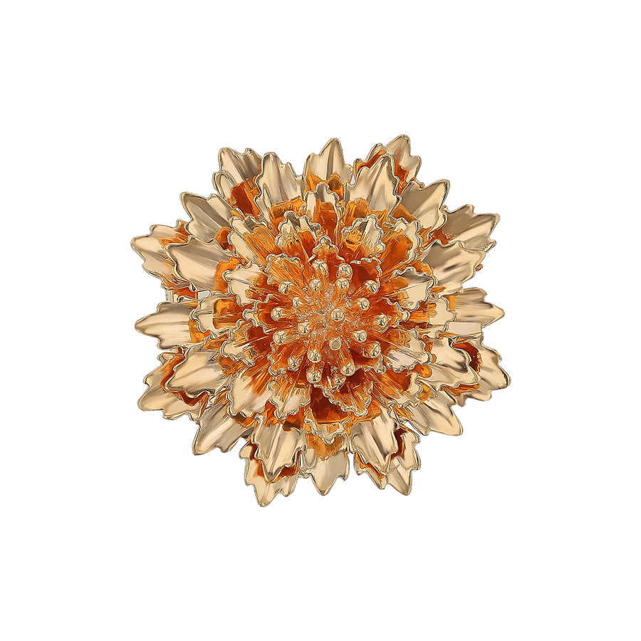 Tiffany & Co Vintage Flower Brooch in 18K Yellow Gold