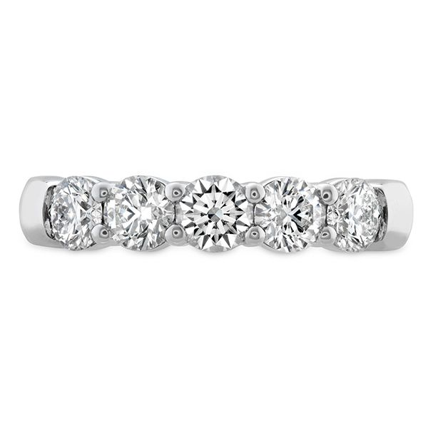 1.53-1.63Ct Diamond Signature 5-Stone Band in Platinum, Size 6.5