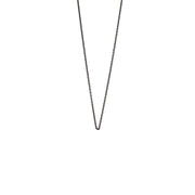 Classic Delicate Frankie Chain in Black Stainless Steel, 17"