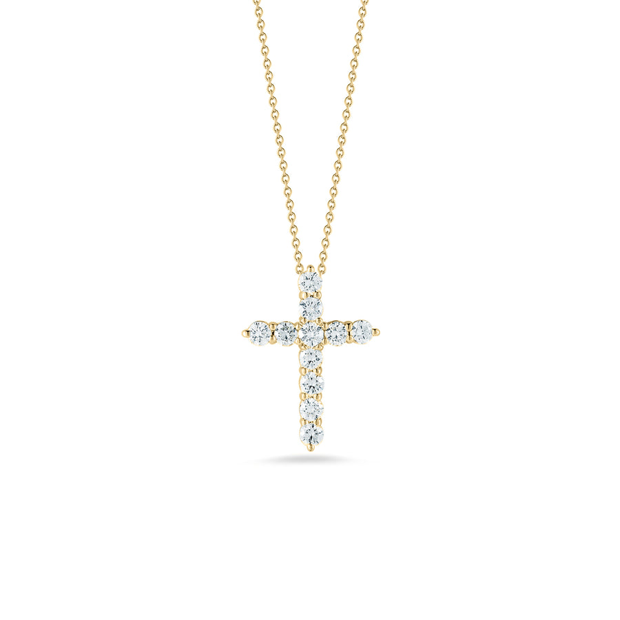 Tiny Treasures 0.88ct Diamond Cross Pendant, 18in