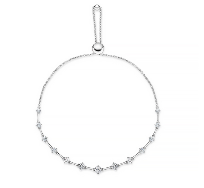 Cadence Diamond Bracelet in 18K White Gold