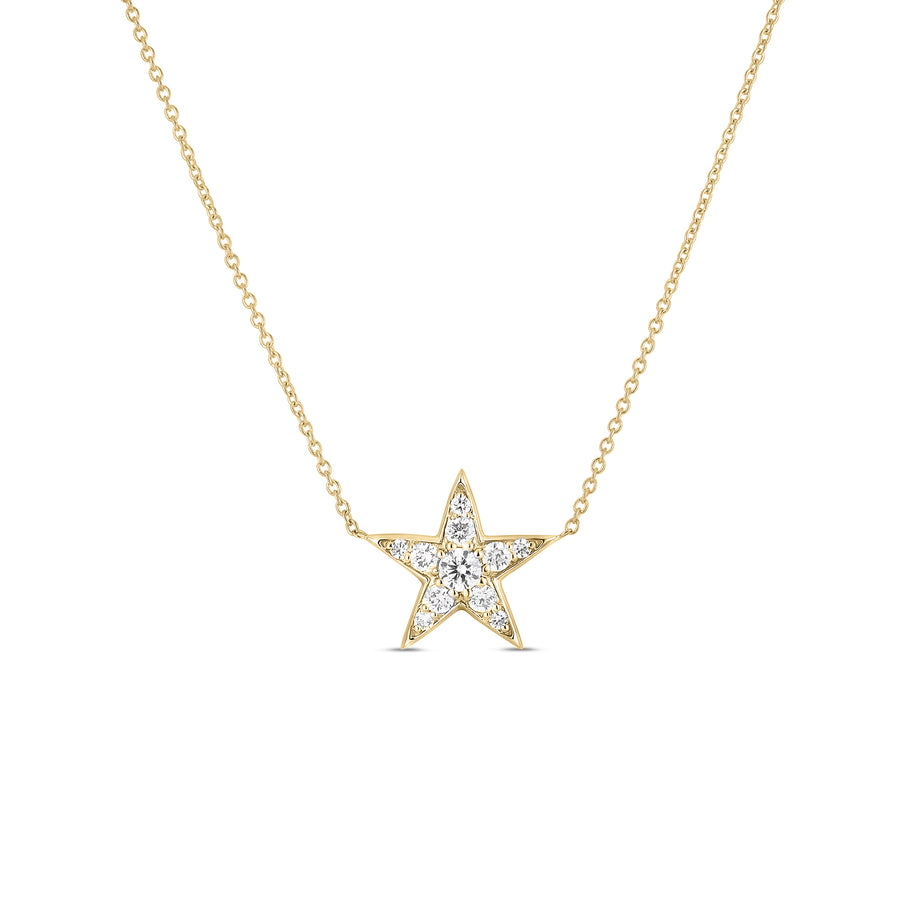 Tiny Treasures Diamond Star Necklace in 18K Yellow Gold, 18in