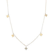 Love by the Inch Diamond Station Necklace in 18K Yellow Gold, 17in