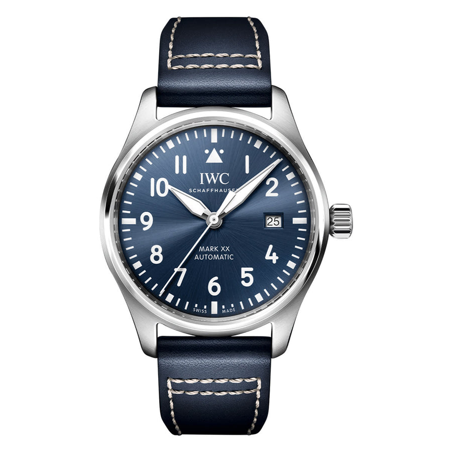 40mm Pilot's Mark XX Watch with Blue Dial in Stainless Steel, Strap