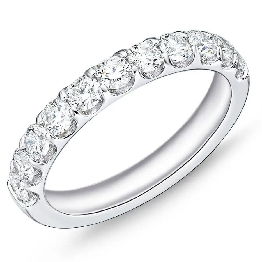 Odessa 0.72-0.81Ct Diamond Band in Platinum, Size 6.5