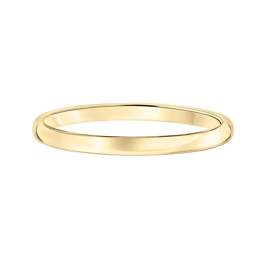Low Dome Band in 14K Yellow Gold, Size 6