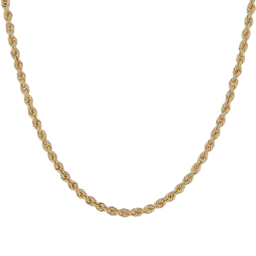 3.1mm Rope Chain in 14k Yellow Gold, 18"