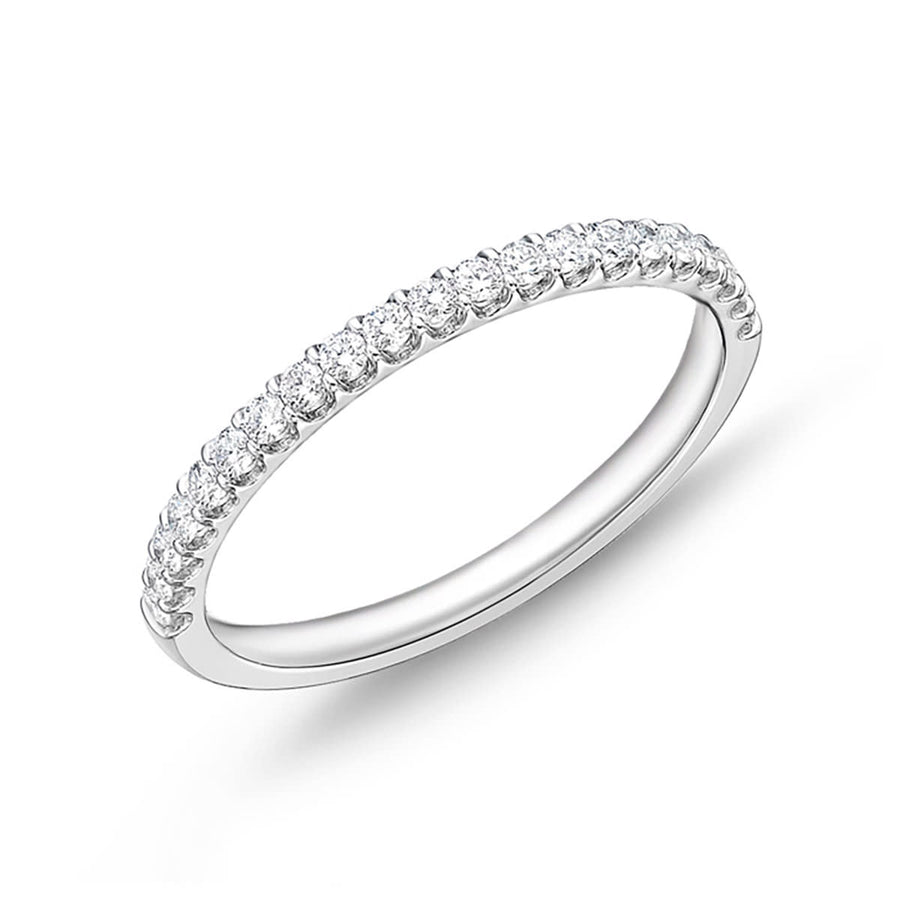 Odessa 0.24-0.27ct Diamond Partway Band in Platinum, size 6.5