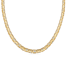 Cobblestone 1.00ct Diamond Necklace in 18K Yellow Gold, 16"